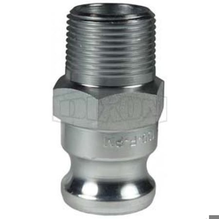 Dixon Boss-Lock Type F Cam and Groove Adapter, 1 in, Male Adapter x MNPT, Malleable Iron, Domestic 100-F-PM
